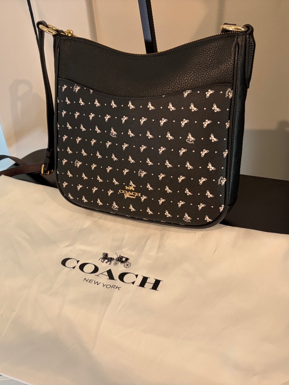 COACH Crossbody Bag with Butterfly Print NWOT